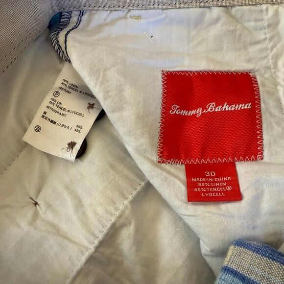 Tommy Bahama Men's Plaid Linen Blend Shorts Golf Size 30 - Picture 4 of 9
